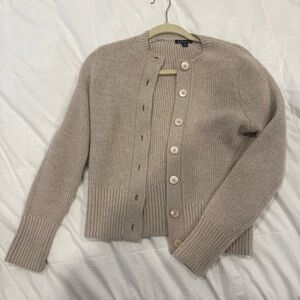 Brooks Brothers Taupe Cardigan Sweater